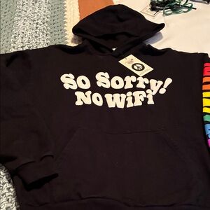 Madhappy Black Hoodie with Peace Tag